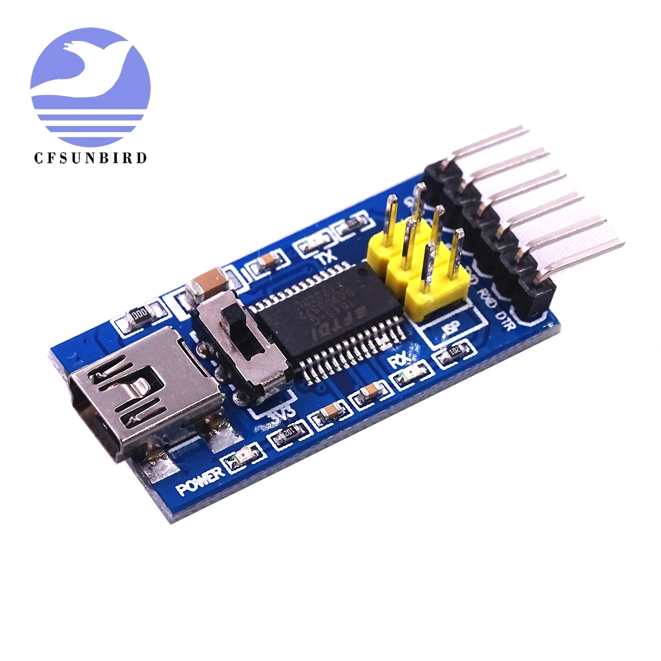 10 шт. Базовая плата преобразователя для FTDI FT232RL USB в TTL последовательный IC-адаптер