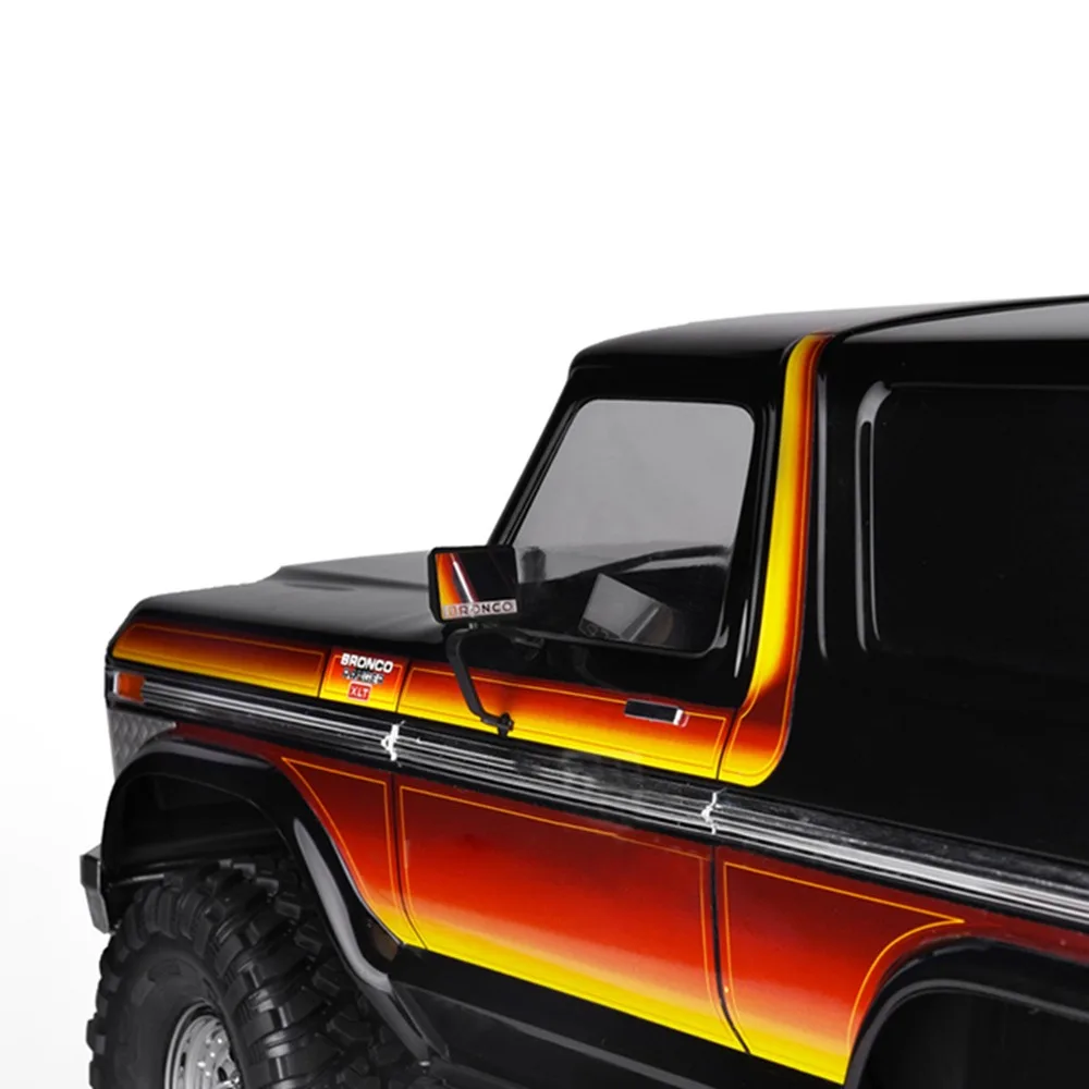 1 пара зеркал заднего вида из нержавеющей стали с логотипом для 1:10 Traxxas TRX4 Ford BRONCO RC