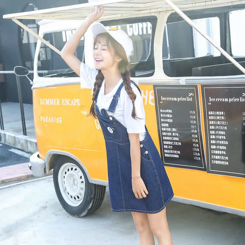 В Корейском стиле Модный рисунок с милым медведем кавайная юбка джинсовые