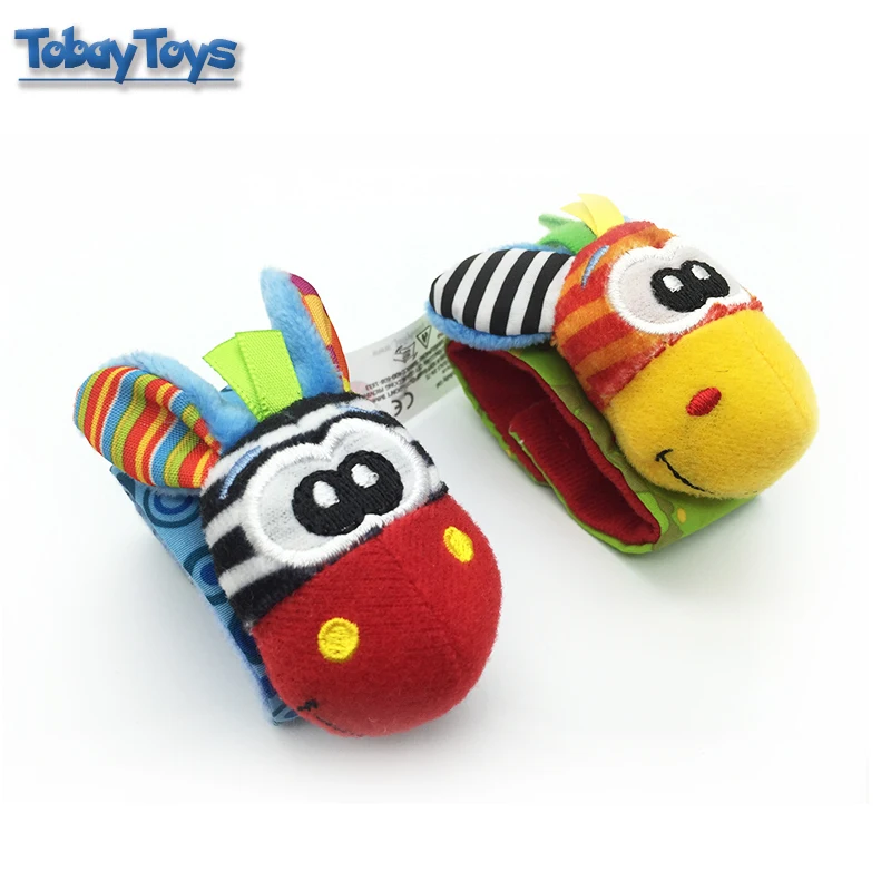 Носки с животными Sozzy Детские погремушки игрушки ремешок на запястье погремушкой