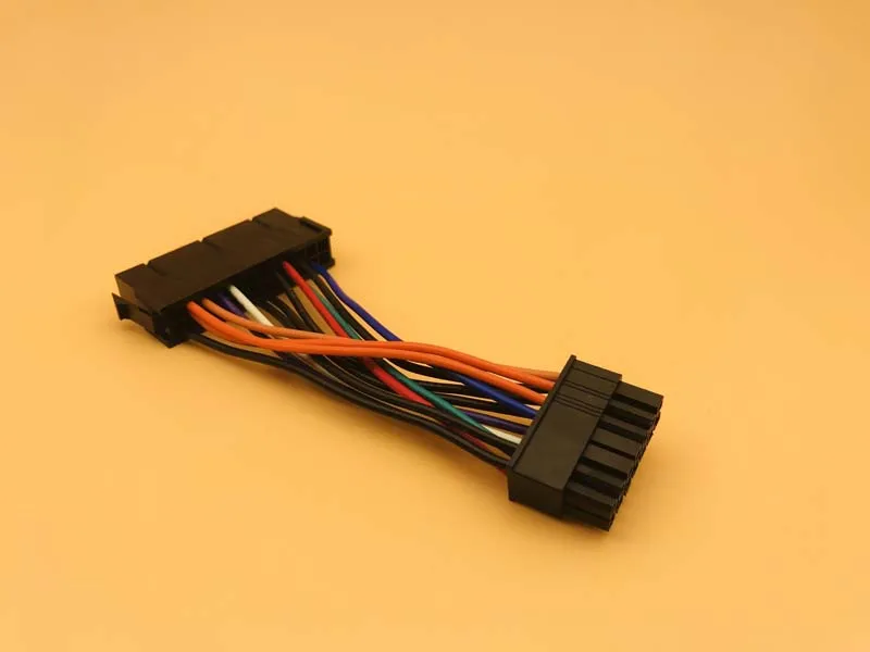 Новый кабель питания 10 см 18AWG провод ATX 24 контактный к 14 адаптер для Lenovo IBM Dell Q77 B75 A75