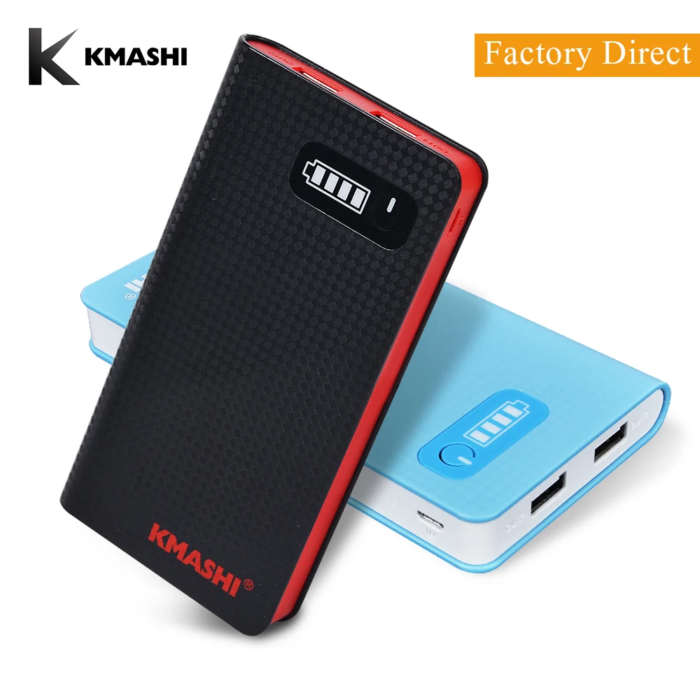 Оригинальный 10000 мАч KMASHI Портативный power Bank зарядное устройство Внешний