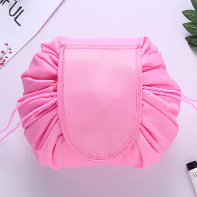 pink 1 Qiaoduo Женская дорожная косметичка на шнурке органайзер для макияжа сумка-чехол для косметики Сумка Для Хранения Туалетных Принадлежностей - Цвет: pink 1