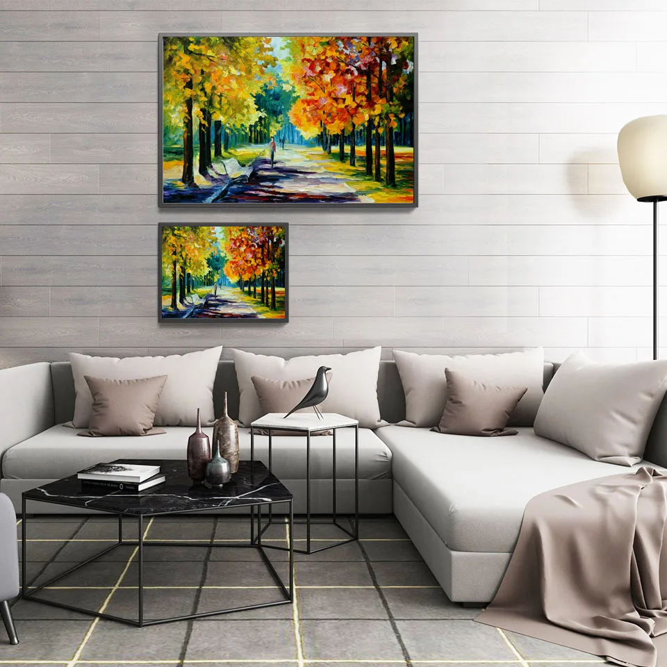 Boulevard Abstract Print Canvas Poster Oil Painting Wall Art Pictures For Living Room Home Decor L090 | Дом и сад