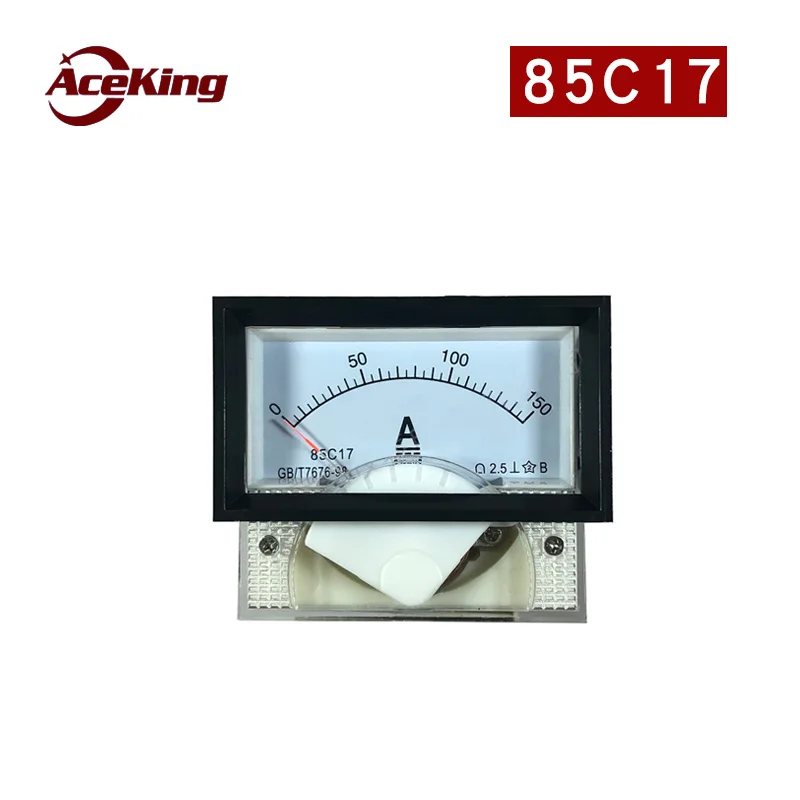 

85C17 pointer dc ammeter head with black frame mechanical head 50mA10A150V customizable through 10a 20a 100a 40x70 head