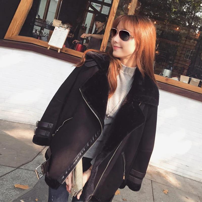 Европейская и американская мода черный мех хлопок 2019 зимняя новинка