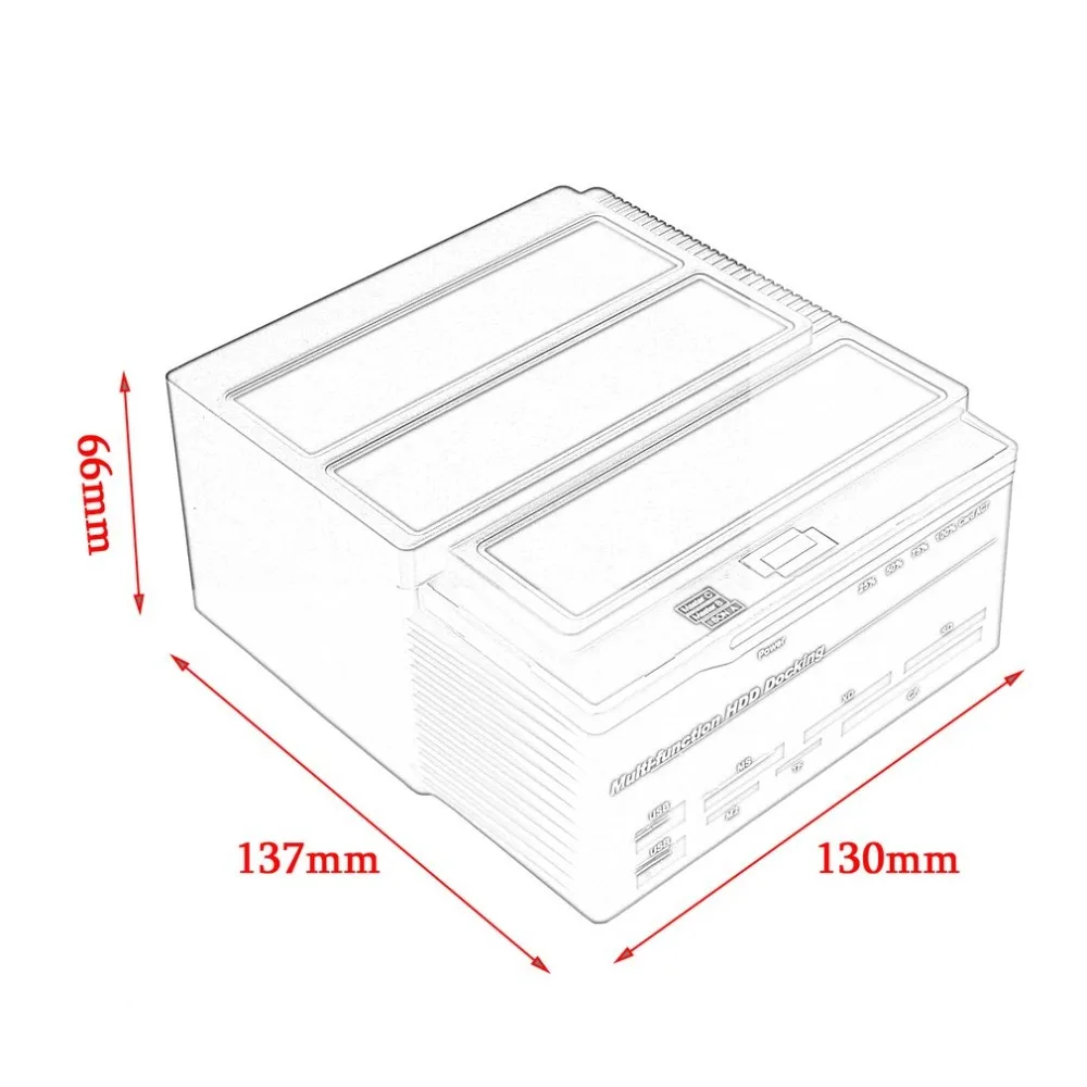USB 3,0 до 2," 3,5" SATA IDE жесткий диск 3 слота HDD клон док-станция USB концентратор 2 ТБ 893U3ISC многоцелевой HDD док-станция