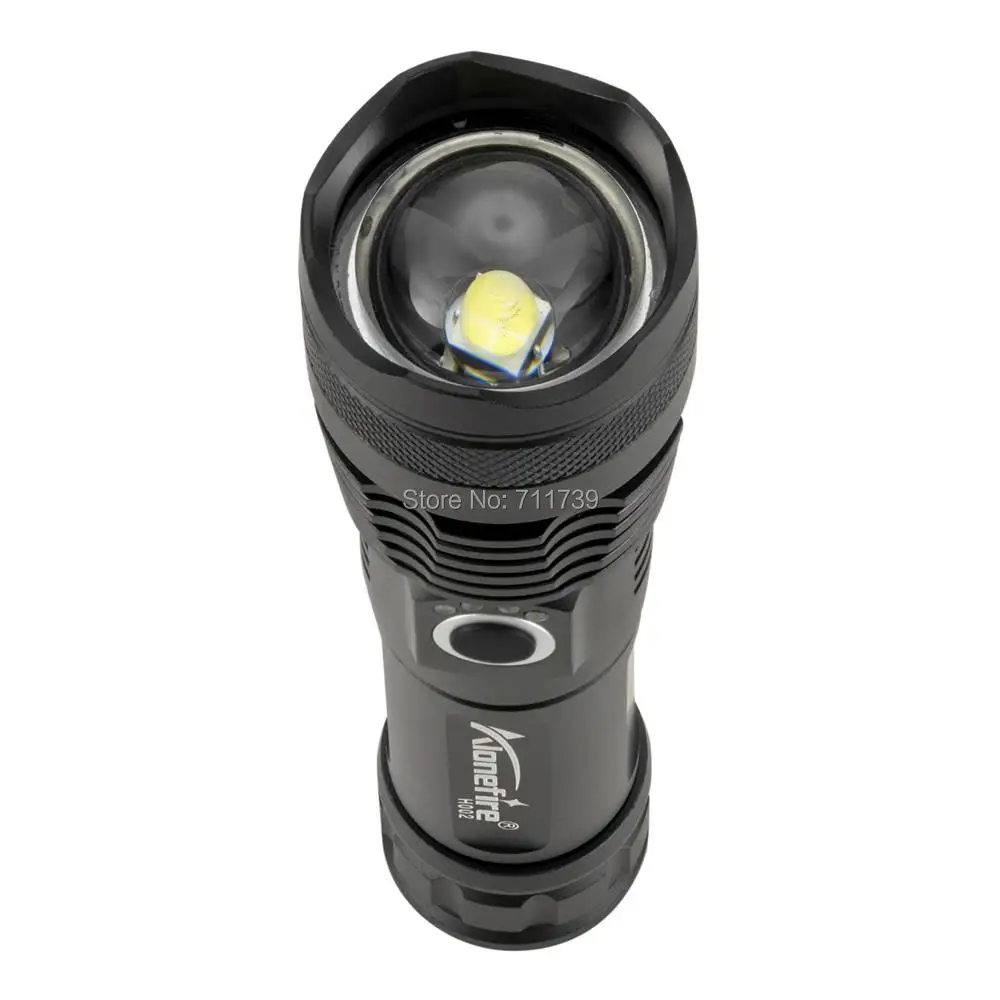 AloneFire H002 XHP50 светодиодный светильник-вспышка, конвой, объектив, мощный аккумулятор 26650, тактический светодиодный светильник-вспышка с поворотным зумом, светодиодный фонарь