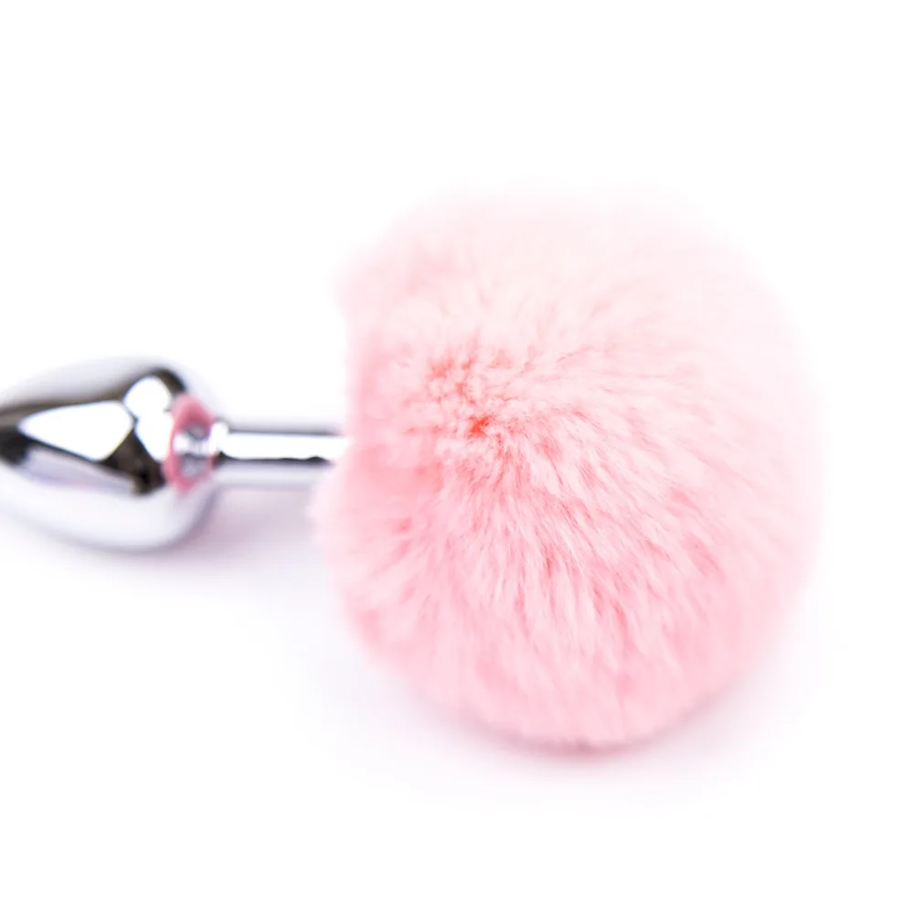 Тьерри Сексуальный Кролик хвост Анальная пробка металлическая сексуальные