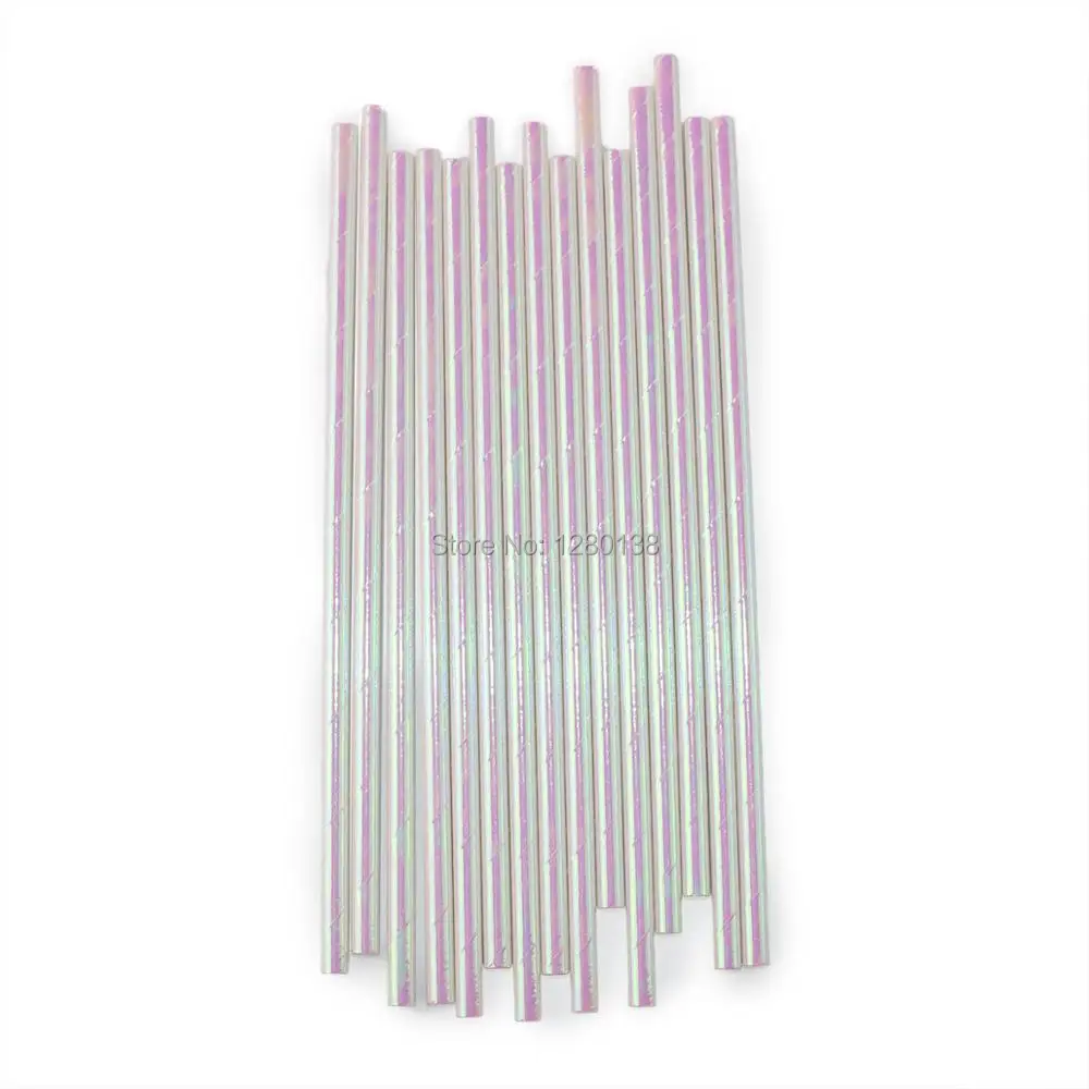5000 шт переливающиеся мятно розовые ярко фольга бумага для питья соломинки