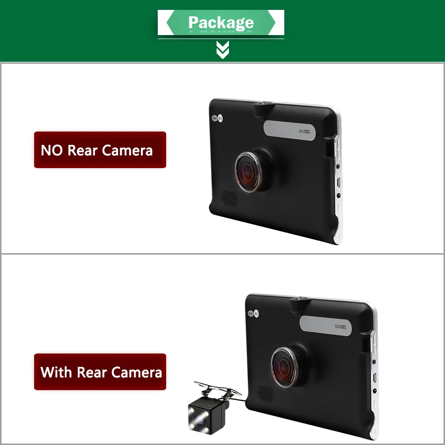 Topsource 7 ''автомобильный gps навигации 16 г/512 МБ AVIN android с DVR заднего вида