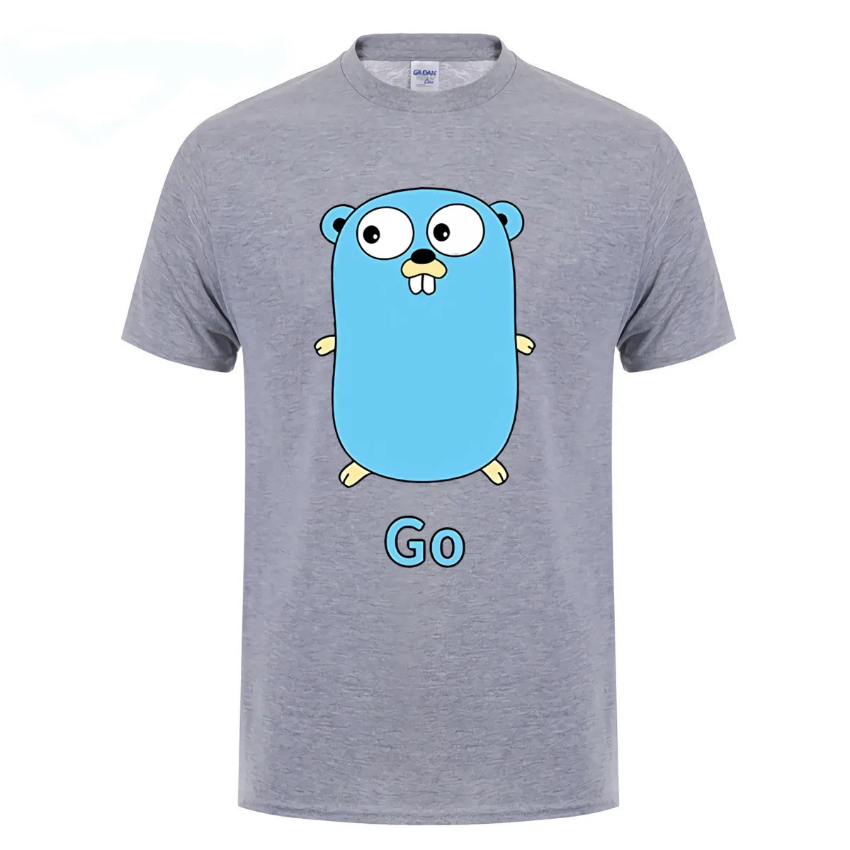 GILDAN Golang gopher Футболка мужская футболка Повседневная хлопковая с круглым вырезом