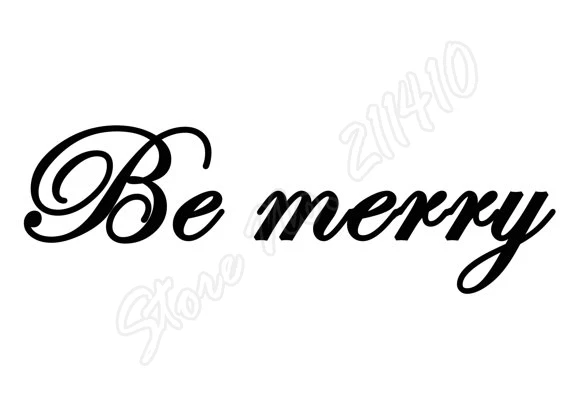 

Настенные стикеры Be Merry, домашний декор для входной двери, настенные наклейки для спальни B302