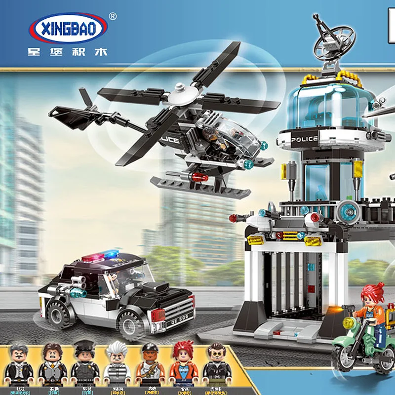

XINGBAO 10001 City Serie The Police Operational Command Station Set s Building Blocks Bricks Compatible Birthday Gift