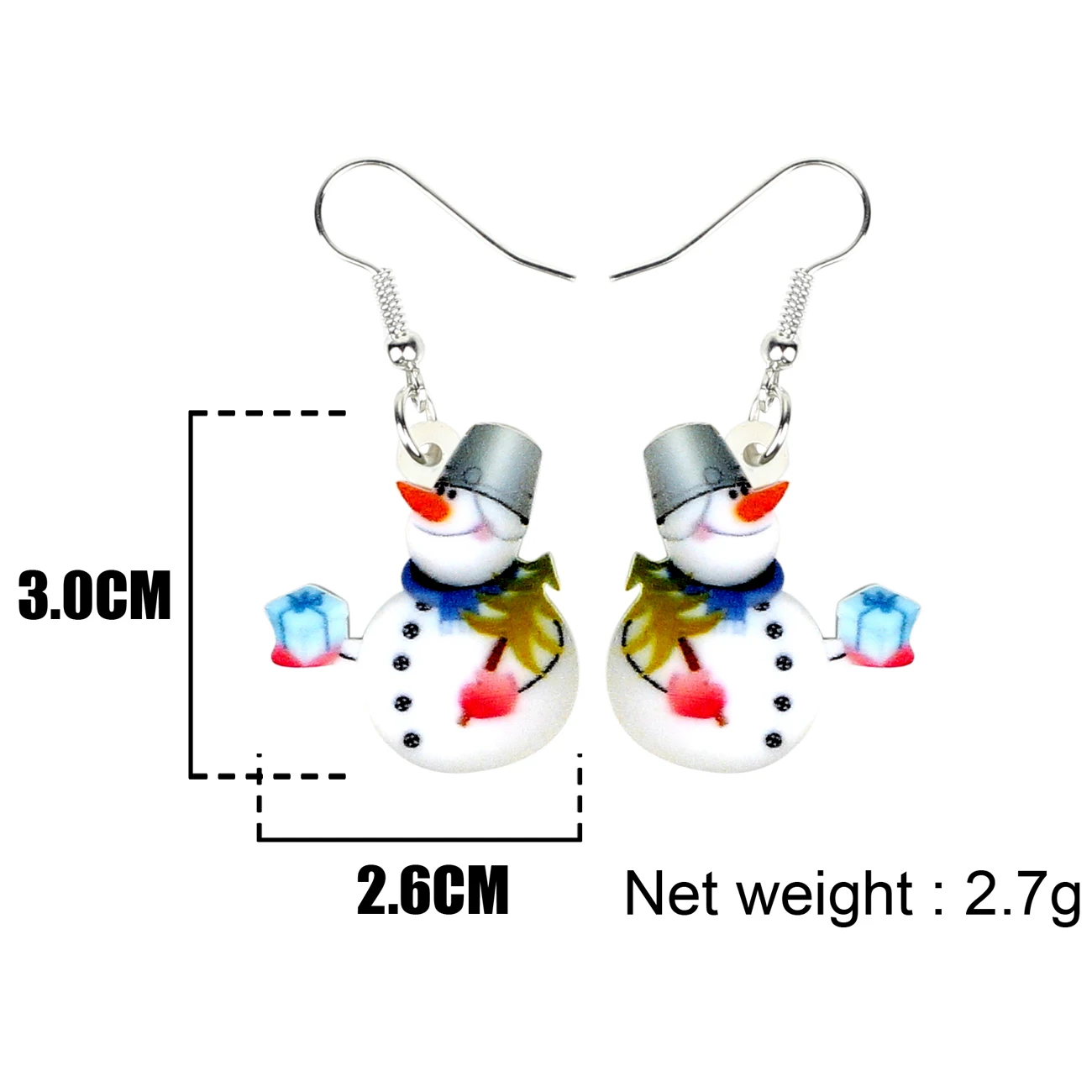 WEVENI акриловые милые рождественские украшения в виде снеговика для женщин и