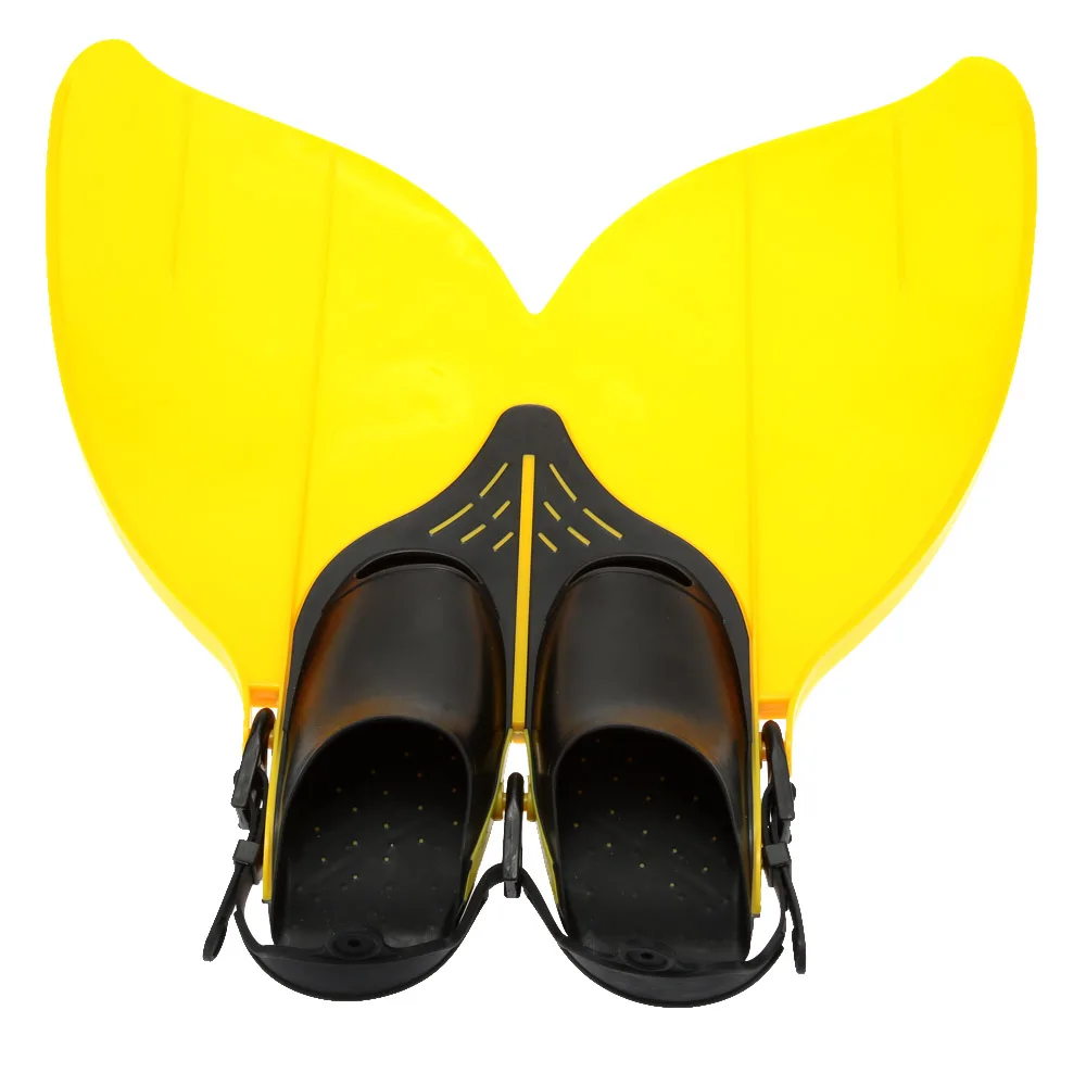F108 YELLOW Для подростков, подростков, детей, monofin, freediving, Русалочка, Флиппер, дайвинг, плавание, ming, плавники, обувь для подводного плавания, тренировка - Цвет: F108 YELLOW