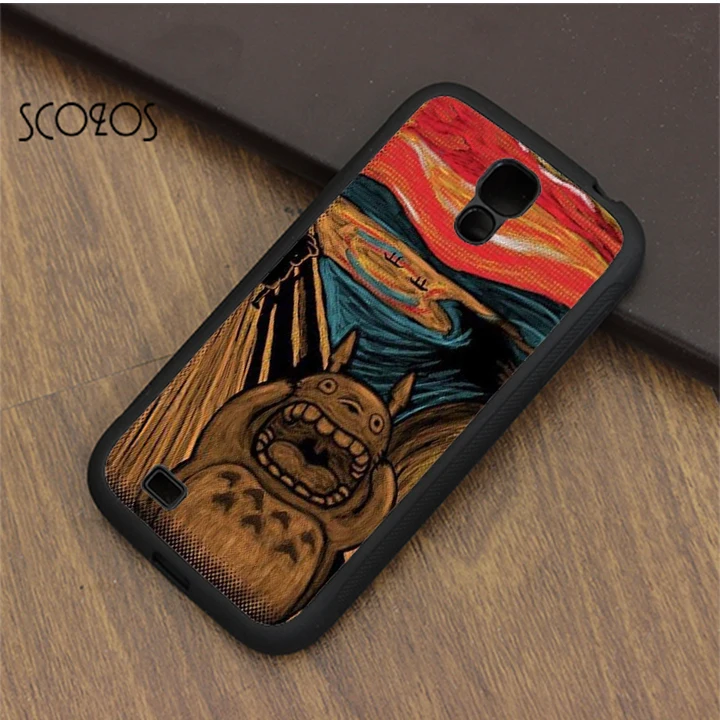 SCOZOS adverd munch inspired totoro phone case cover for samsung galaxy S3 S4 S5 S6 S7 S8 edge note 3 4 5 |