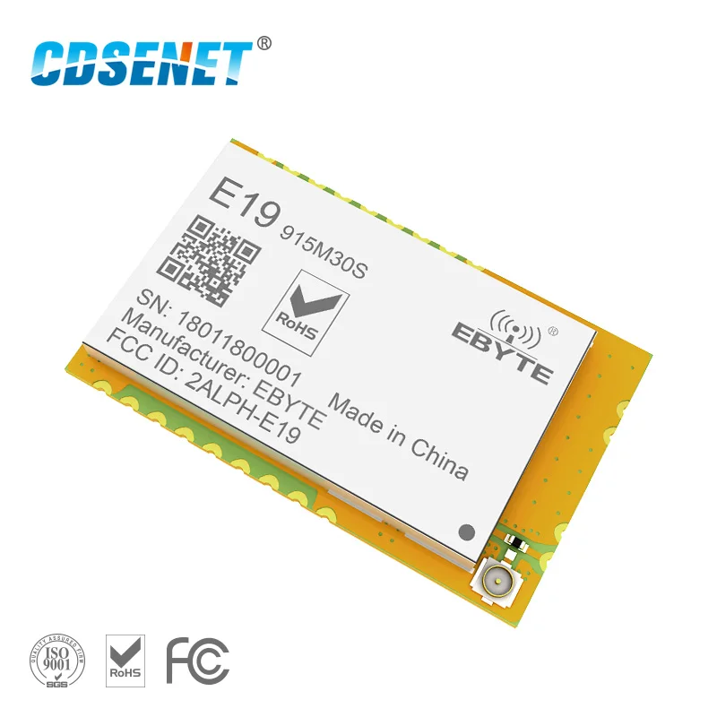 

SX1276 LoRa 915 МГц SMD модуль передачи данных 30dBm CDSENET E19-915M30S LNA большой диапазон 915 МГц