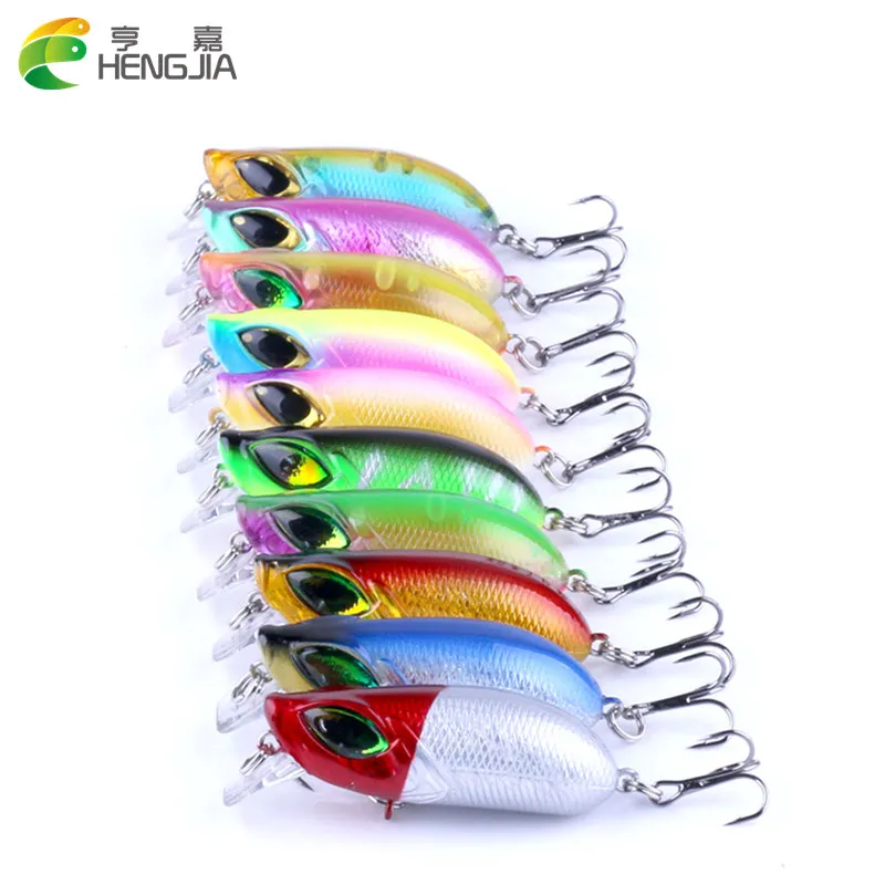 Hengjia 500 шт. Crankbait Рыбалка приманки Иска Искусственный 8 г 55 мм море Троллинг воблер