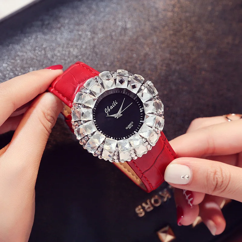 2019 роскошные женские часы Высокое качество Алмазный Кварцевые наручные с