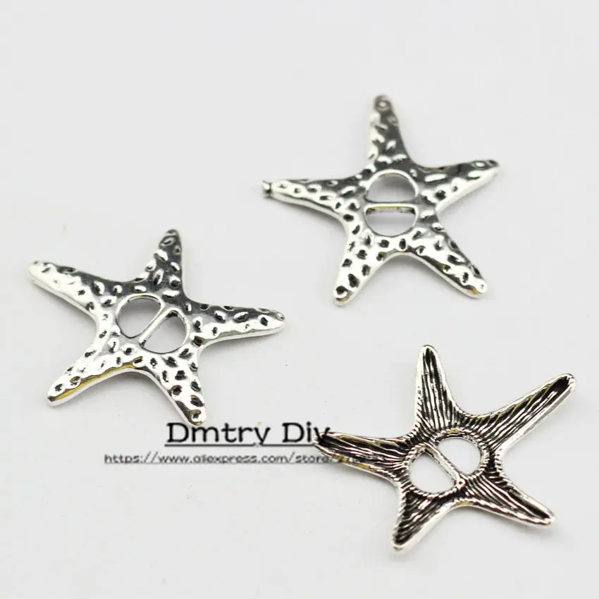 Dmtry 10pcs High Quality Cord Leather Jewelry Findings For 5mm Flat Starfish Clasp Metal Material LC0023 | Украшения и аксессуары
