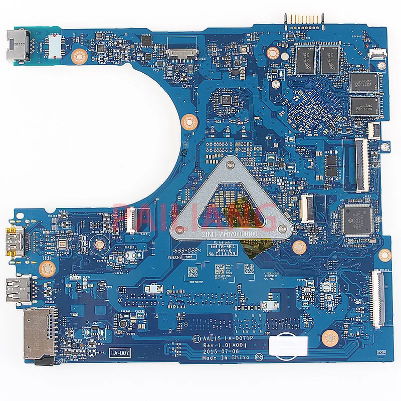 Материнская плата для ноутбука DELL Inspiron 5759 5559 I7 6500U ПК материнская CN 0F1J0W AAL15 LA D071P full