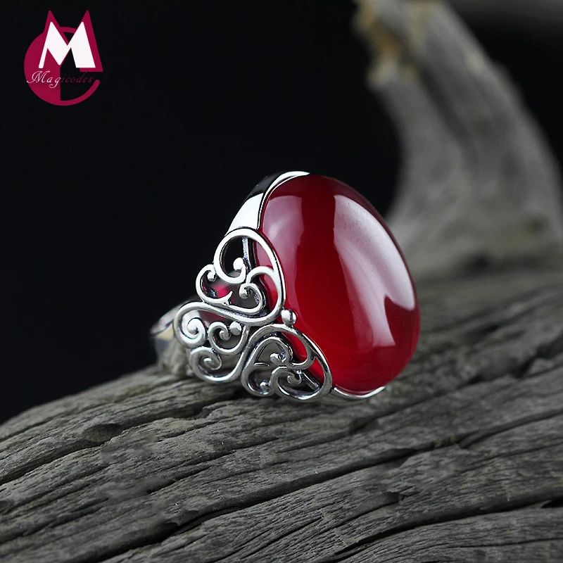 Женское кольцо из серебра 100% пробы с красным нефритом|ring for|rings for womenrings women silver |