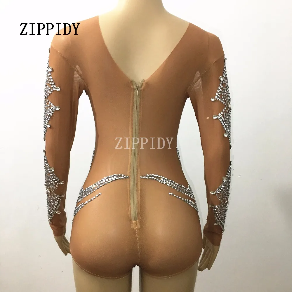 Боди с блестящими кристаллами Mash большой стрейчевый наряд праздничное трико со