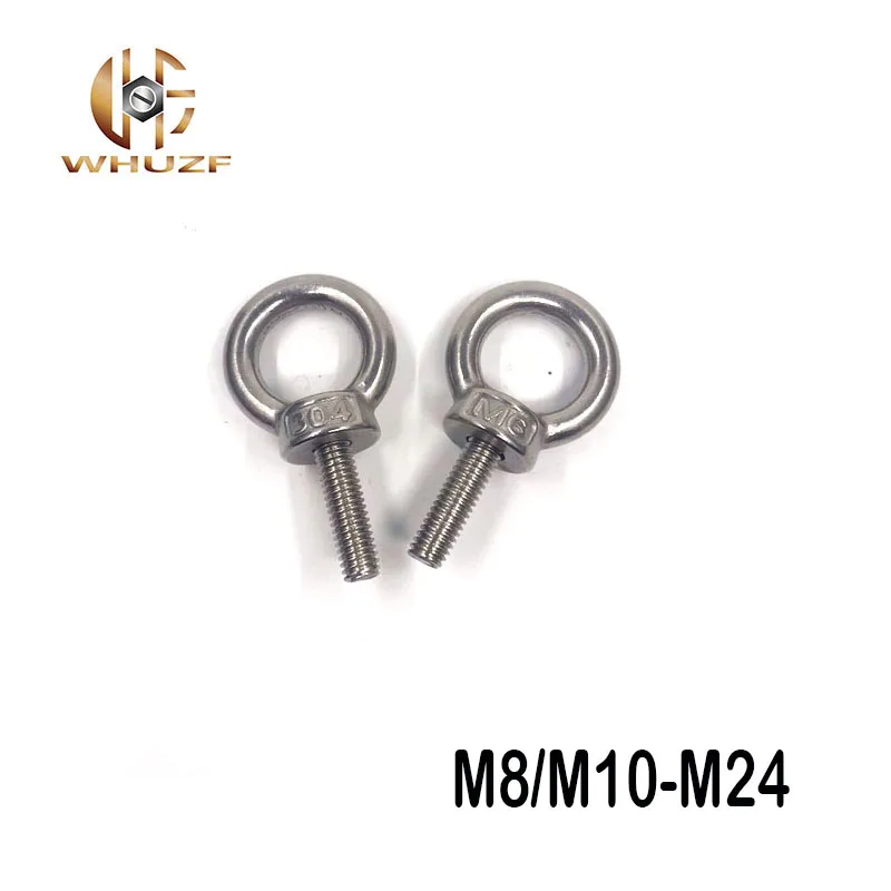 M8 M10 M12 M14 M16 M18-M24 304 Stainless Steel Silver Ring Shape Screw Bolt rings lifting eye bolt marine hardware ring | Обустройство