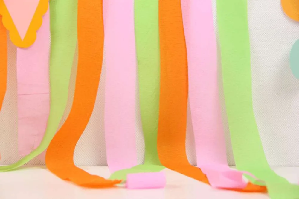 12pcs First Birthday Party Decoration Set Banner Crepe Paper Tissue Pom Girls 1st Photo Background | Дом и сад