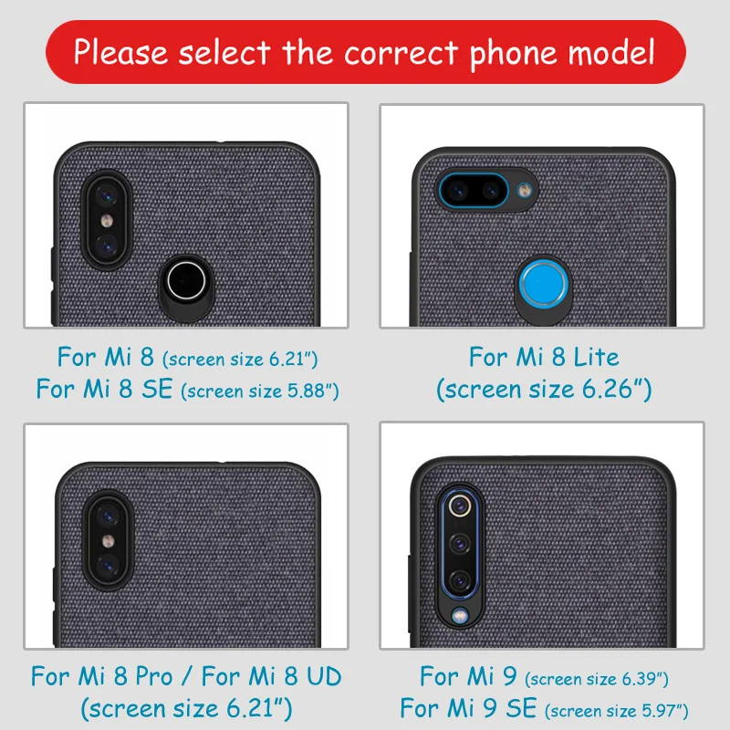Чехлы для Xiaomi 9 8 мягкий силиконовый чехол из ТПУ и холста модный тканевый Mi9 Mi SE Pro