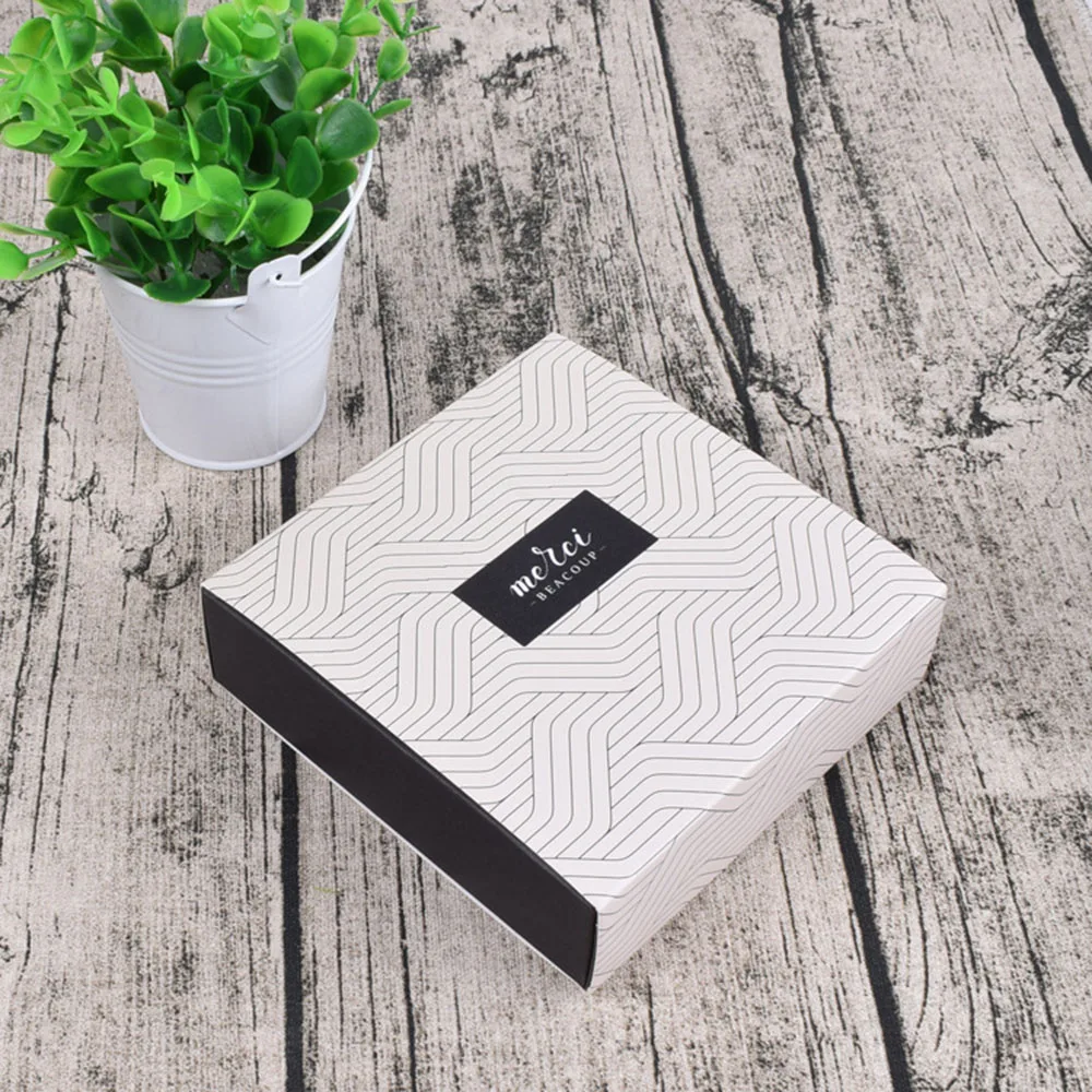 3 шт. черный белый Бронзированная сумка с выдвижным ящиком для конфет французский