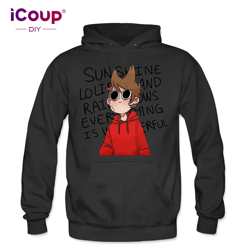 ICoup Мужская толстовка Eddsworld Tord из 100% хлопка толстовка|Мужские толстовки и