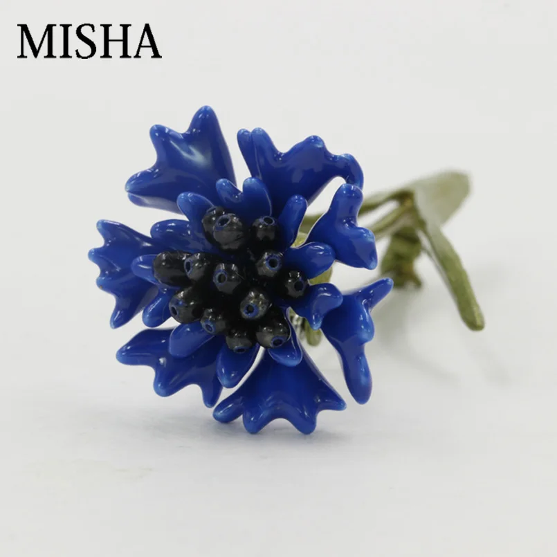 Женская Брошь из натурального жемчуга MISHA Подарочная брошь с пресноводным жемчугом и эмалью Ювелирное