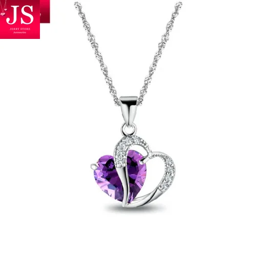 Genuine 100% 925 sterling silver Necklaces &amp Pendant Hearts and Arrows CZ s925 pendant Fashion Jewelry JS-DZ8016 | Украшения и