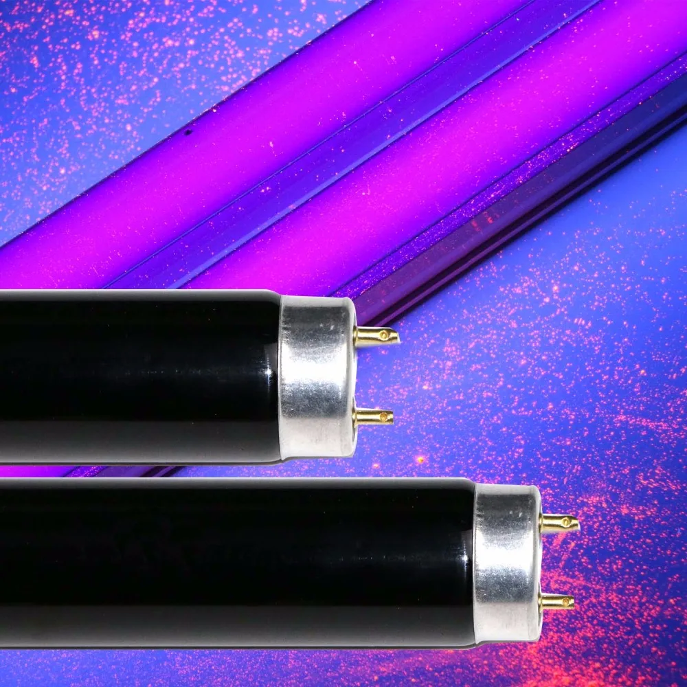 Сменная лампа UV BLB флуоресцентная черного и синего цвета с цоколем UVA длиной 15 Вт 18