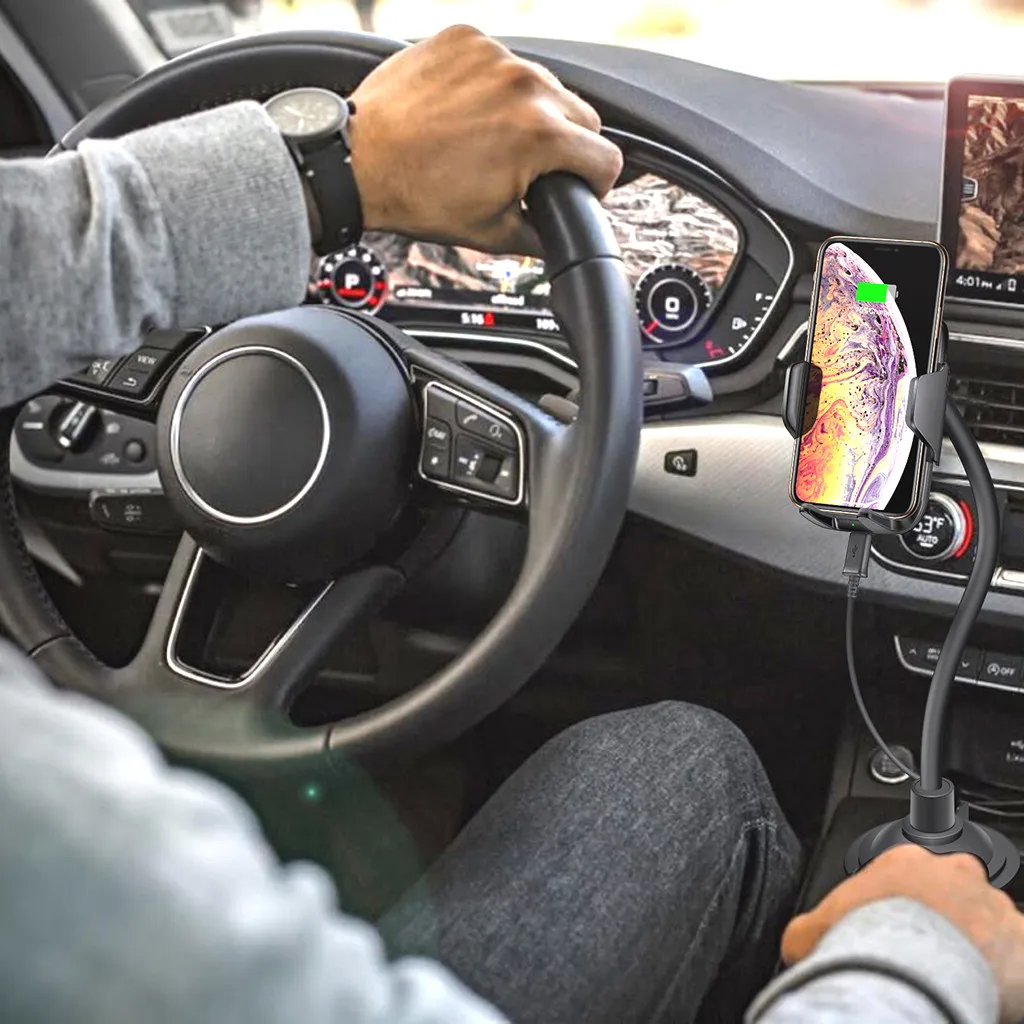 Беспроводное быстрое автомобильное зарядное устройство регулируемый держатель