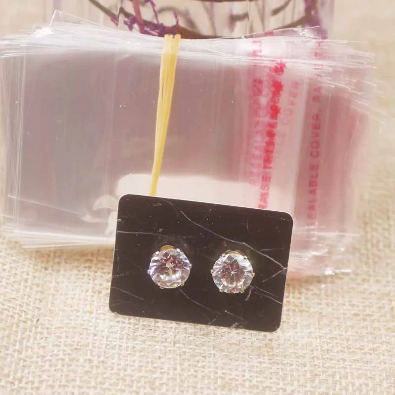 3,5*2,5 см Mulit мини набор сережек-гвоздиков бирка крафт-бумага мрамор/цветок/Серьги Ловец снов упаковка бирка card100pc+ 100opp сумка