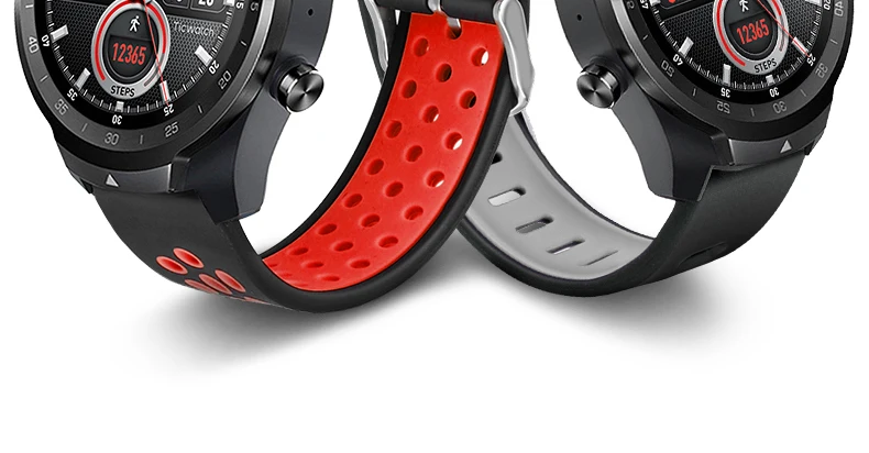 20 мм/22 мм силиконовые браслеты для Ticwatch 1/2/Ticwatch pro ремешок Двухцветный силиконовый ремешок Ticwatch E спортивный ремешок
