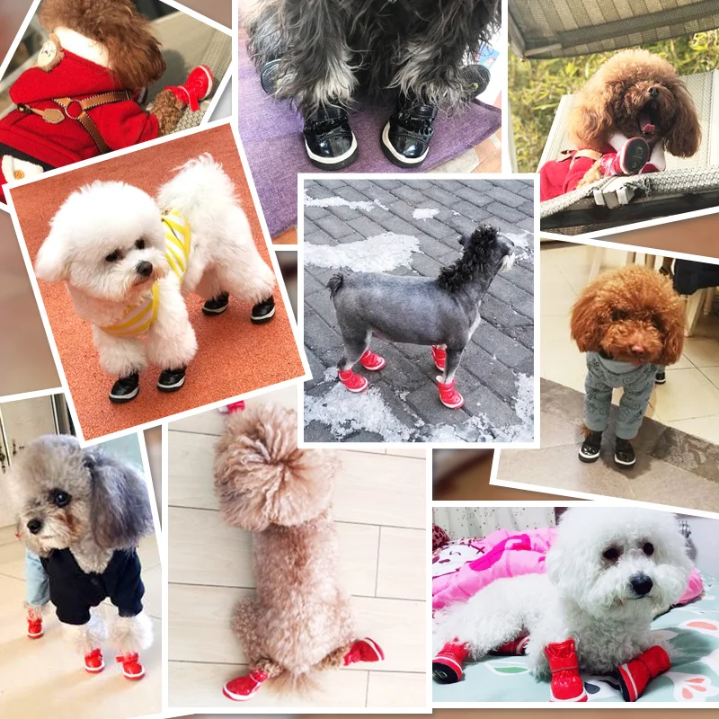 Petcircle 2018 зимние водонепроницаемые противоскользящие ботинки из мягкой кожи для