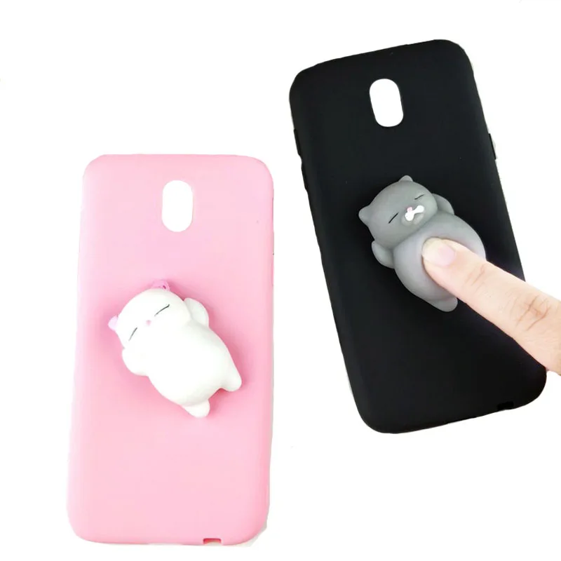 Милый 3D мягкий чехол с рисунком кота для Samsung J3 J5 J7 2017 Европейский яркие цвета