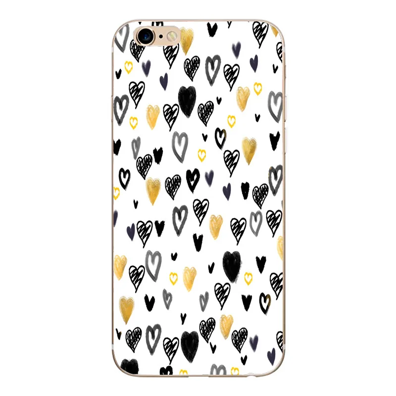 Cute Heart Soft TPU Coque For iPhone 7 8 Case Silicone Fashion Girly Cover 7Plus 8Plus X 6 6S 5 5S SE Love Cases |