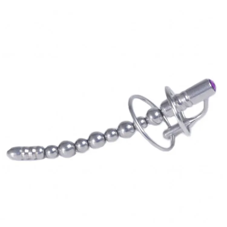 12 см L мужской Нержавеющая сталь уретральный шарик растяжения расширитель