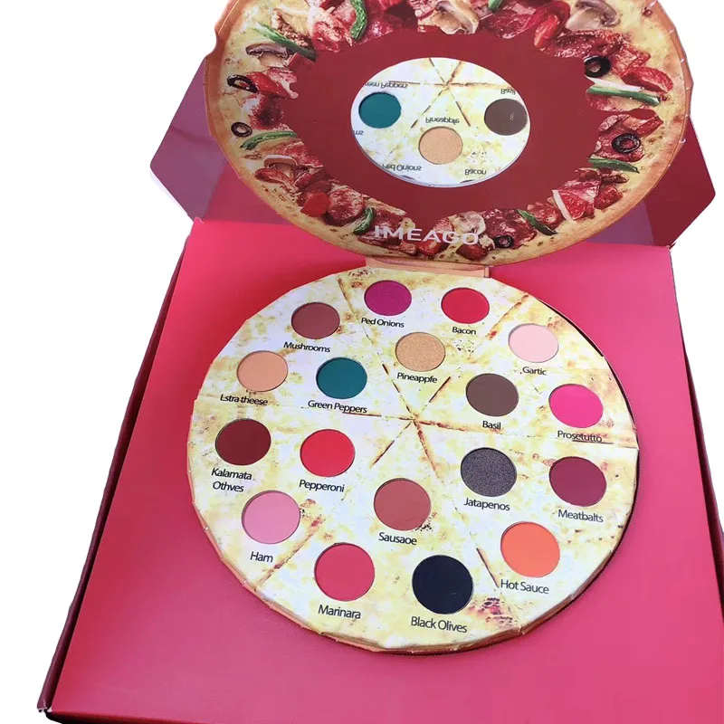 Оригинальные пиццы 18 цветов Шиммер тени для век искусственный макияж пигментные