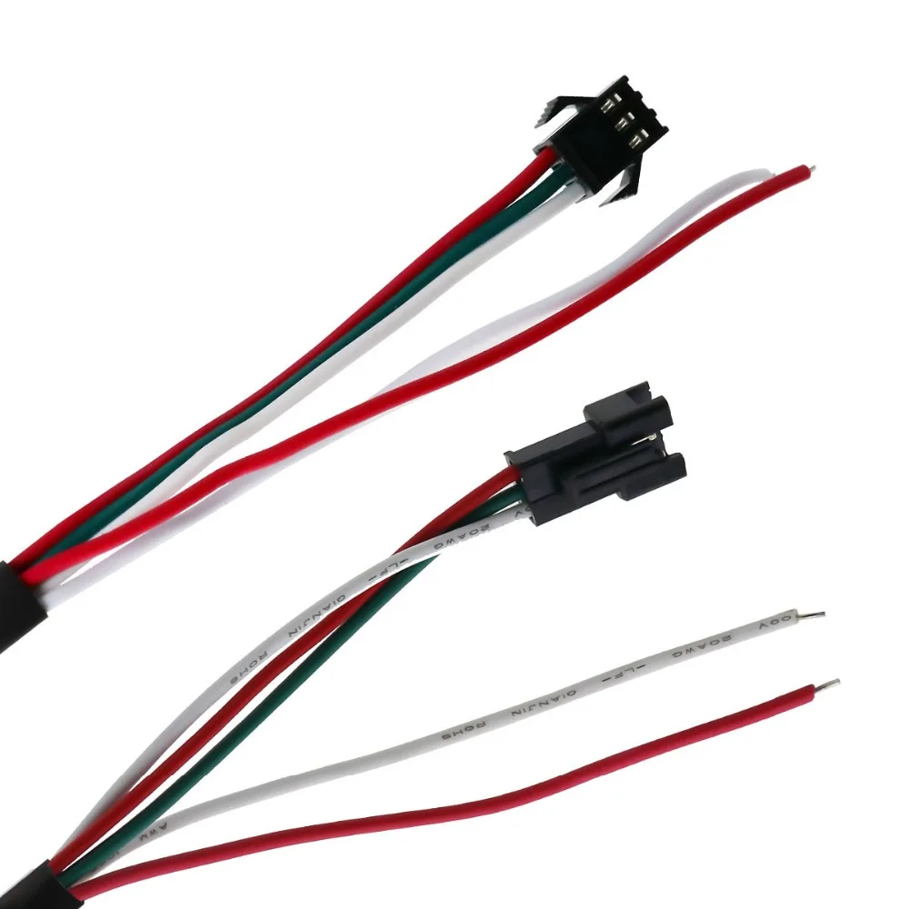 SK6812 WS2812B 144 светодиодный полосы 5050 белый 6000-6500 К Белый SMD 3.3ft/1 м s/m адресуемых гибкие