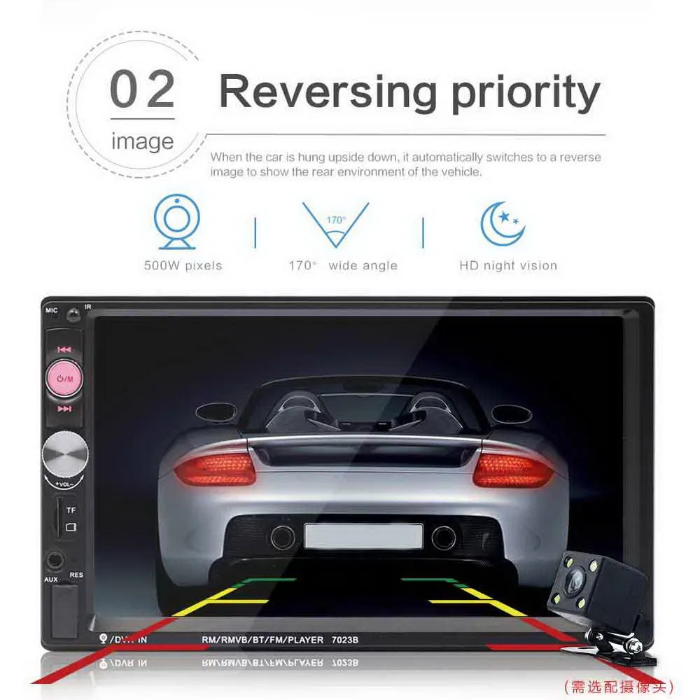 Универсальный Автомобильный мультимедийный плеер 2 din Авторадио 2din стерео 7 &quotHD
