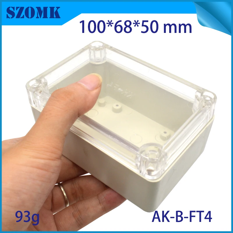 100x68x50mm waterproof junction box ip65 protection class weatherproof outdoor instrument case diy housing for circuit szomk |