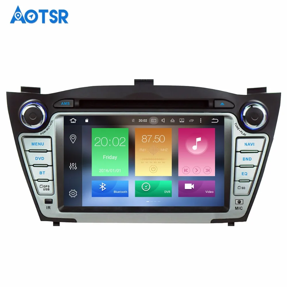Android 8 1 автомобильный DVD CD плеер GPS навигация для Hyundai IX35 Tucson 2009-2015 мультимедийная