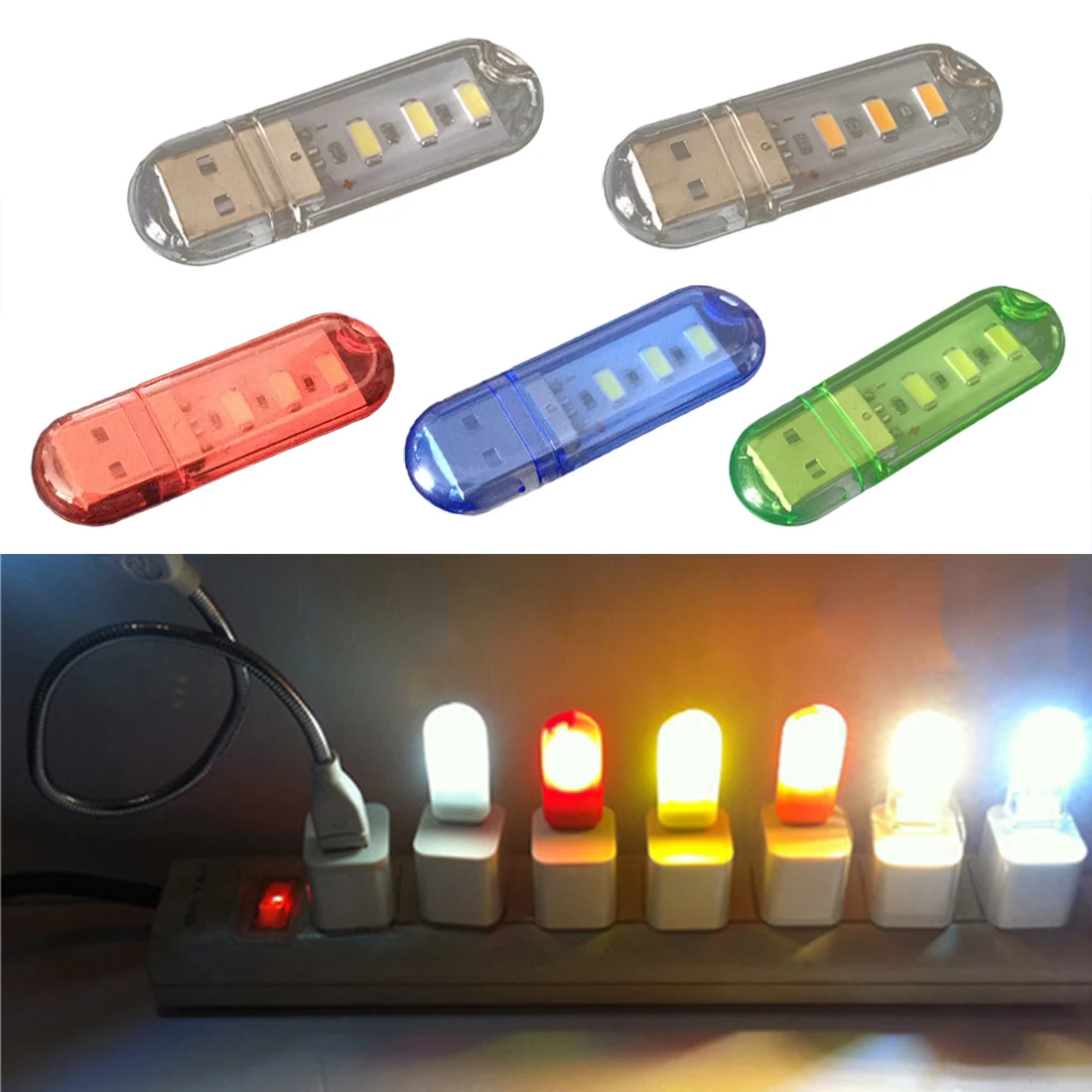 Новый мини USB светодиодный ночное освещение палатки лампа для чтения компьютер