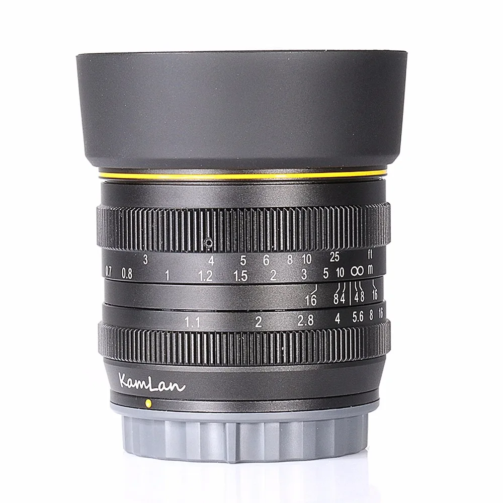Новый стиль Kamlan 50 мм F1.1 APS-C Большая диафрагма ручной фокус объектив для Sony E-Mount |